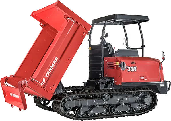 Dumper Yanmar C30R-3 descargando por el costado