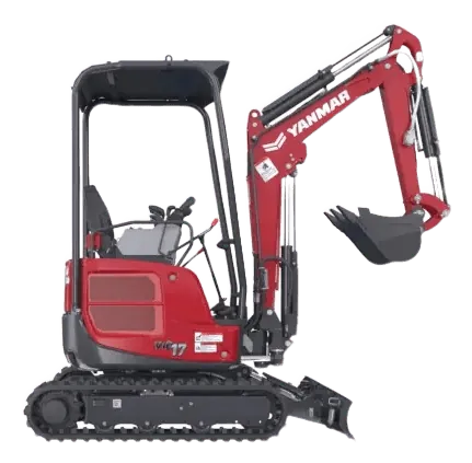 Miniexcavadora Yanmar ViO17 de radio cero - distribuidor oficial Chile
