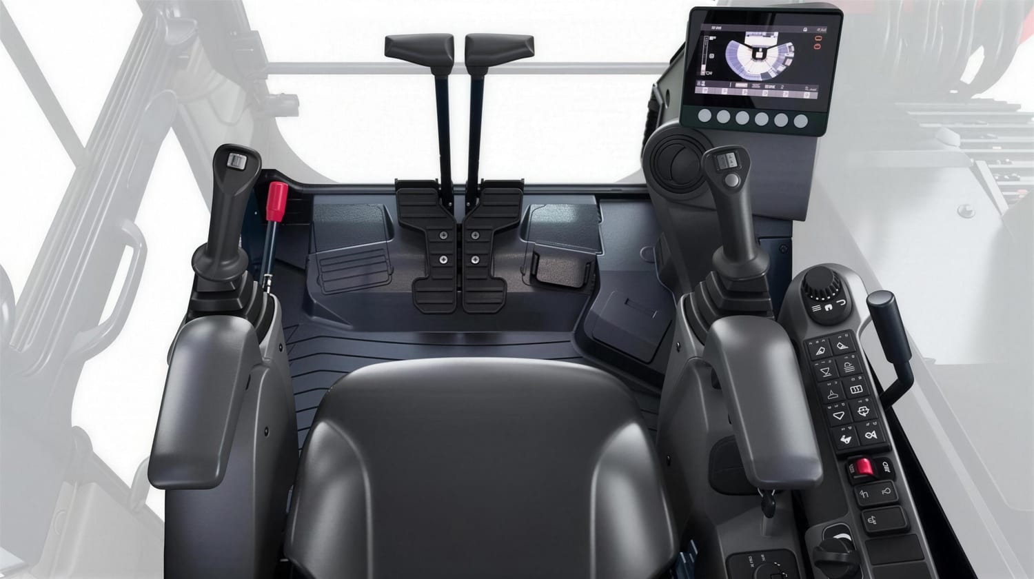 Cabina de la Yanmar SV100
