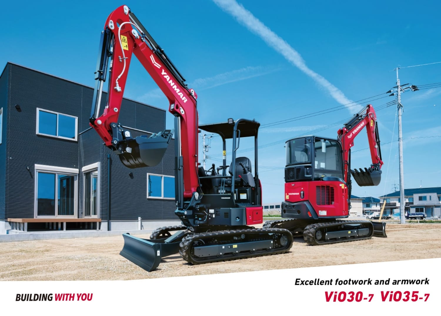 Yanmar ViO35 trabajando en obra